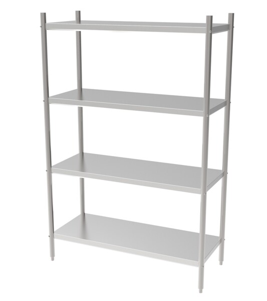 Combisteel 4-Tier Flat Pack Shelf Unit 1200x500x1800mm