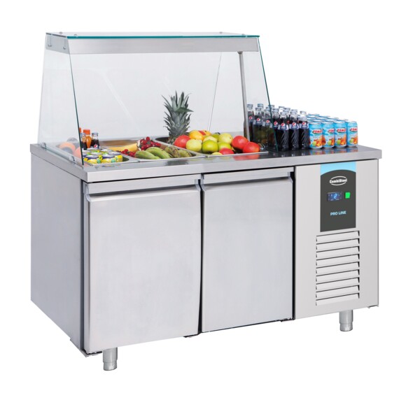 Combisteel Saladette 2 Door, 3x 1/1 GN Container, Pro Line