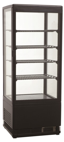 Combisteel Cold Display 98L Black Tabletop Refrigerated Showcase