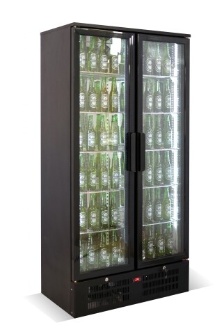Combisteel Backbar Cooler MVC-458, 458L, Black, 2 Door