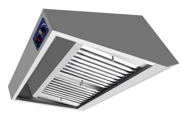 Combisteel Wall-Mounted Hood 1000mm, 2000 m³/h, Complete with LED