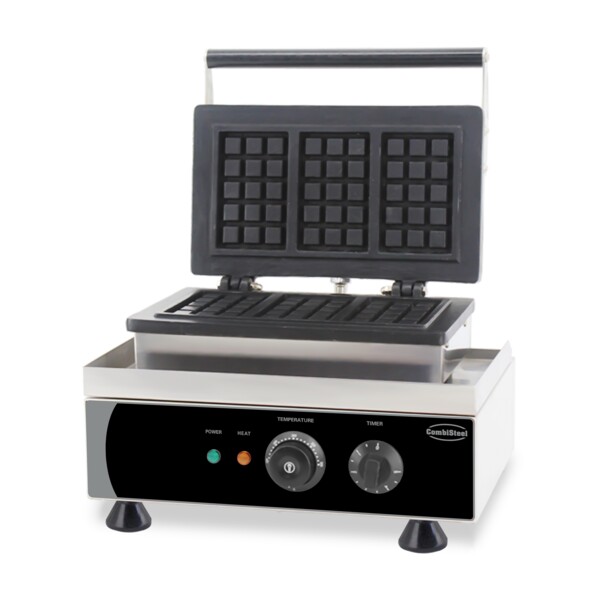 Combisteel Belgian Waffle Iron 3-Piece, 1.75 kW, Cast Aluminium
