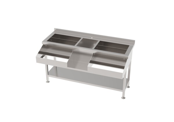 Combisteel Cocktail Bar Station 1600mm with Ice Wells & Speedrail