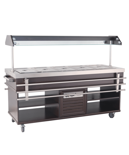 Combisteel Refrigerated Buffet GN 5/1, 1900mm, Static Cooling