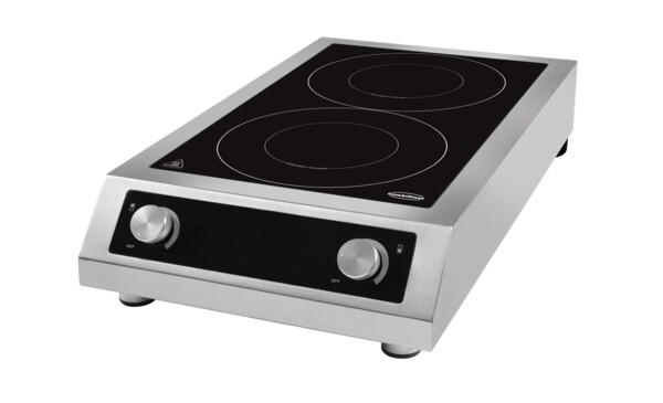 Combisteel Countertop Induction Cooktop 2 Hobs, 7 kW, 400V