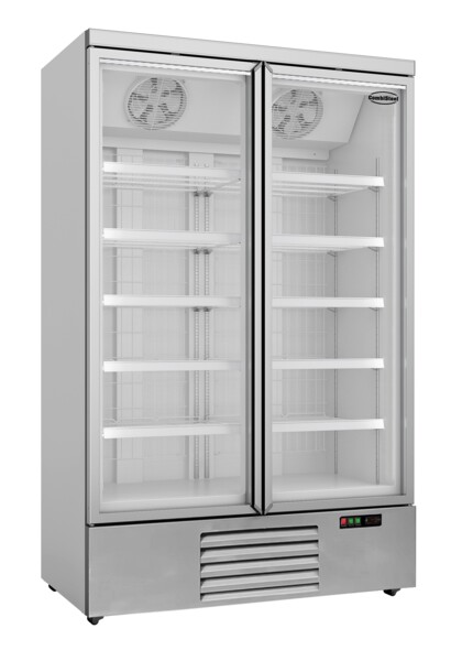 Combisteel JDE-1000F Glass Door Freezer, 1000L, Ventilated