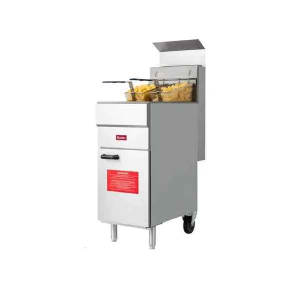 Banks GF40N Twin Basket Gas Fryer 23L Oil Capacity 50 Lbs/Hour