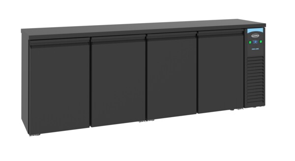 Combisteel Black Bar Cooler 4 Door, 680L, Ventilated Cooling