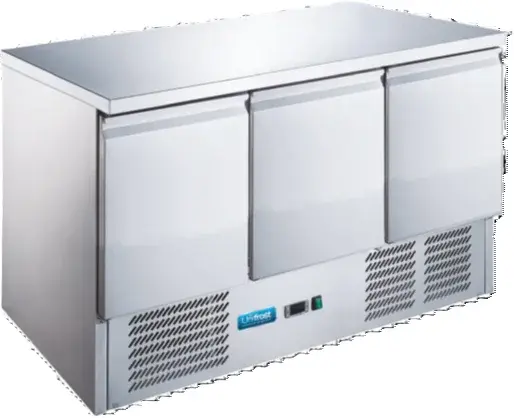 Unifrost CRS136G 3 Door Counter Fridge with Digital Control