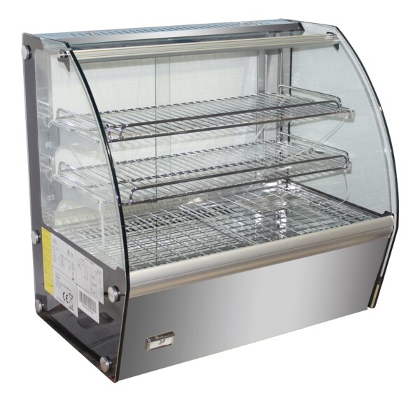 Combisteel Hot Display 120L, LED Lighting, Curved Window