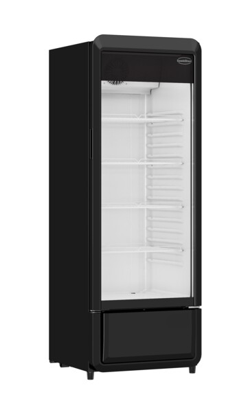 Combisteel Single Glass Door Refrigerator PIB-240R, 240L Black