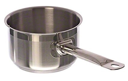 Chefs Heat Stainless Steel Saucepan 16cm, 1.5L Low Profile