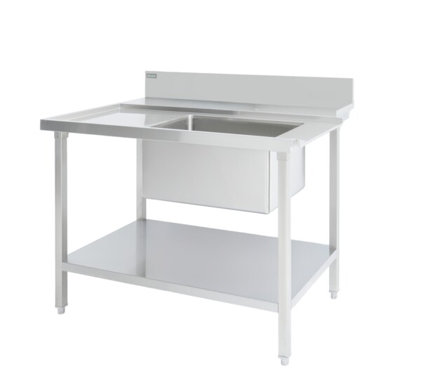 Atlas DESL1200 Dishwasher Entry Sink L-R 1200mm Commercial Kitchen