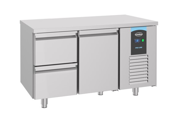 Combisteel Refrigerated Counter 1 Door 2 Drawers, 281L Energy Line