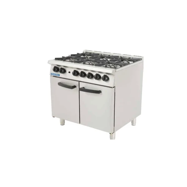Blueseal G750-6 Natural Gas 6 Burner Range 42.7kW GN 2/1 Oven
