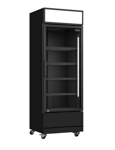Combisteel Glass Door Refrigerator FCU-370 BL, 360L Black