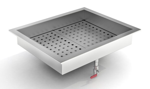 Crushed Ice Bin Drop-In 2/1 GN, 722x590x170mm