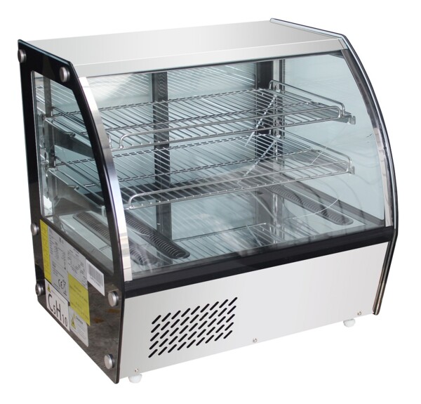 Combisteel Cold Display 100L Curved Glass, Ventilated Cooling
