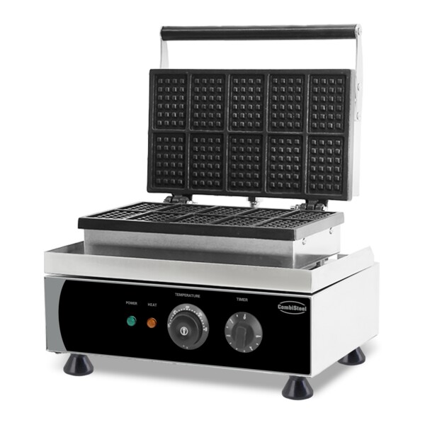 Combisteel Belgian Waffle Iron 10-Piece, 1.75 kW Tabletop