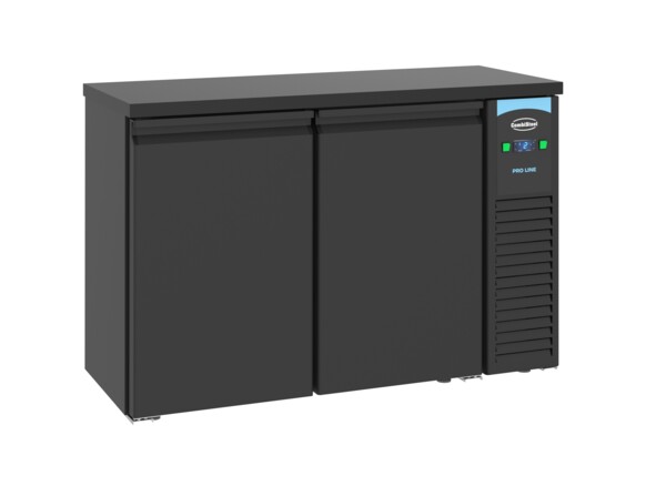 Combisteel Pro Line Barcooler Black 2 Door, 320L Capacity