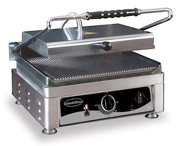 Combisteel Contact Grill Grooved, 3kW, Cast Iron Plates