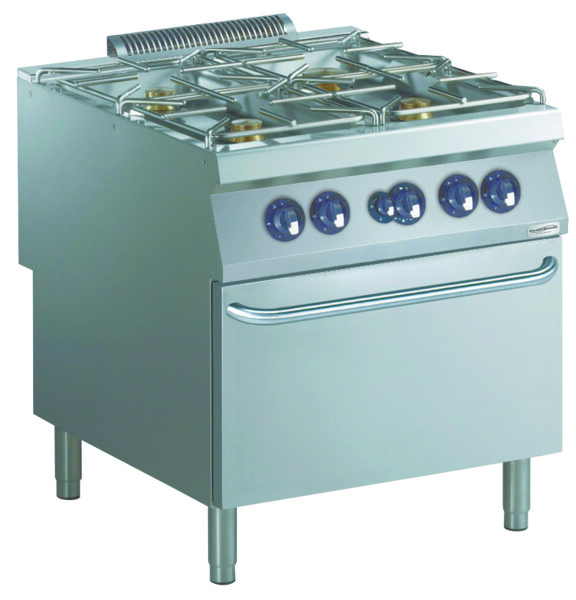 PRO 900 Gas Range 4 Burner with Gas Oven, 48.5 kW Total Output
