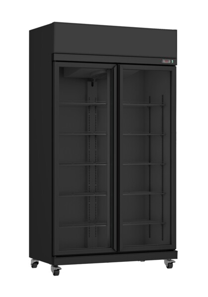 Combisteel Glass Door Refrigerator IRM-770 BL, 770L, Black