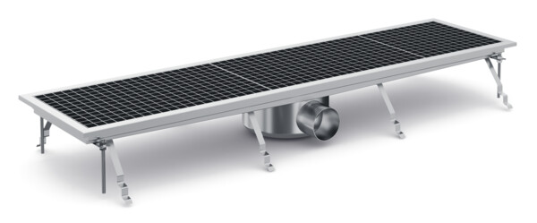 Combisteel Floor Grid 1181x300mm, Stainless Steel Drainage