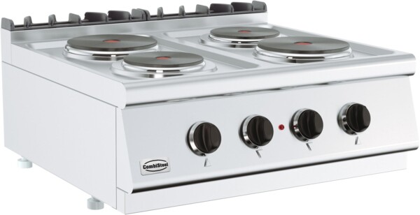 Combisteel Base 700 Electric Range 4 Plate, 10.2 kW Tabletop