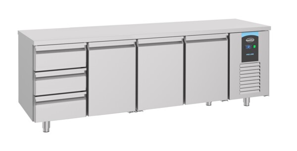 Combisteel Energy Line Refrigerated Counter 3 Door 3 Drawer 632L