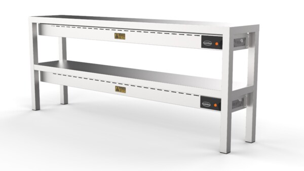 Combisteel Ceramic Heated Overshelf 2 Level, 1600mm, 8x250W