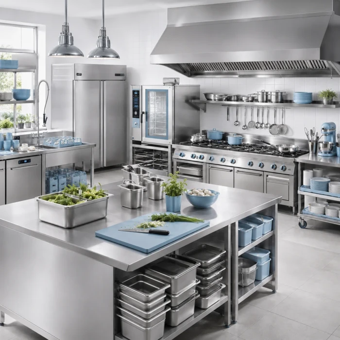 Complete restaurant kitchen